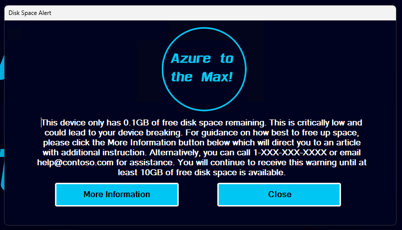 Automating Disk Space Alerts with Intune Proactive&nbsp;Remediations