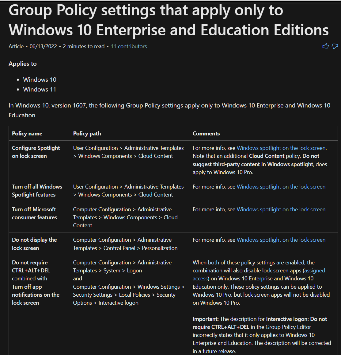 Software Policy Windows Enterprise Only Windows Policies – Azure to the Max